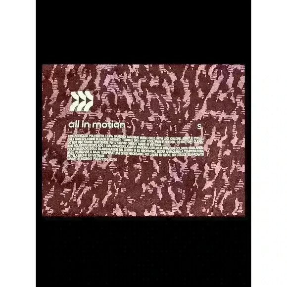 High-Waisted Mulberry Leopard Jacquard Leggings All in Motion Sz S EUC - Picture 5 of 6